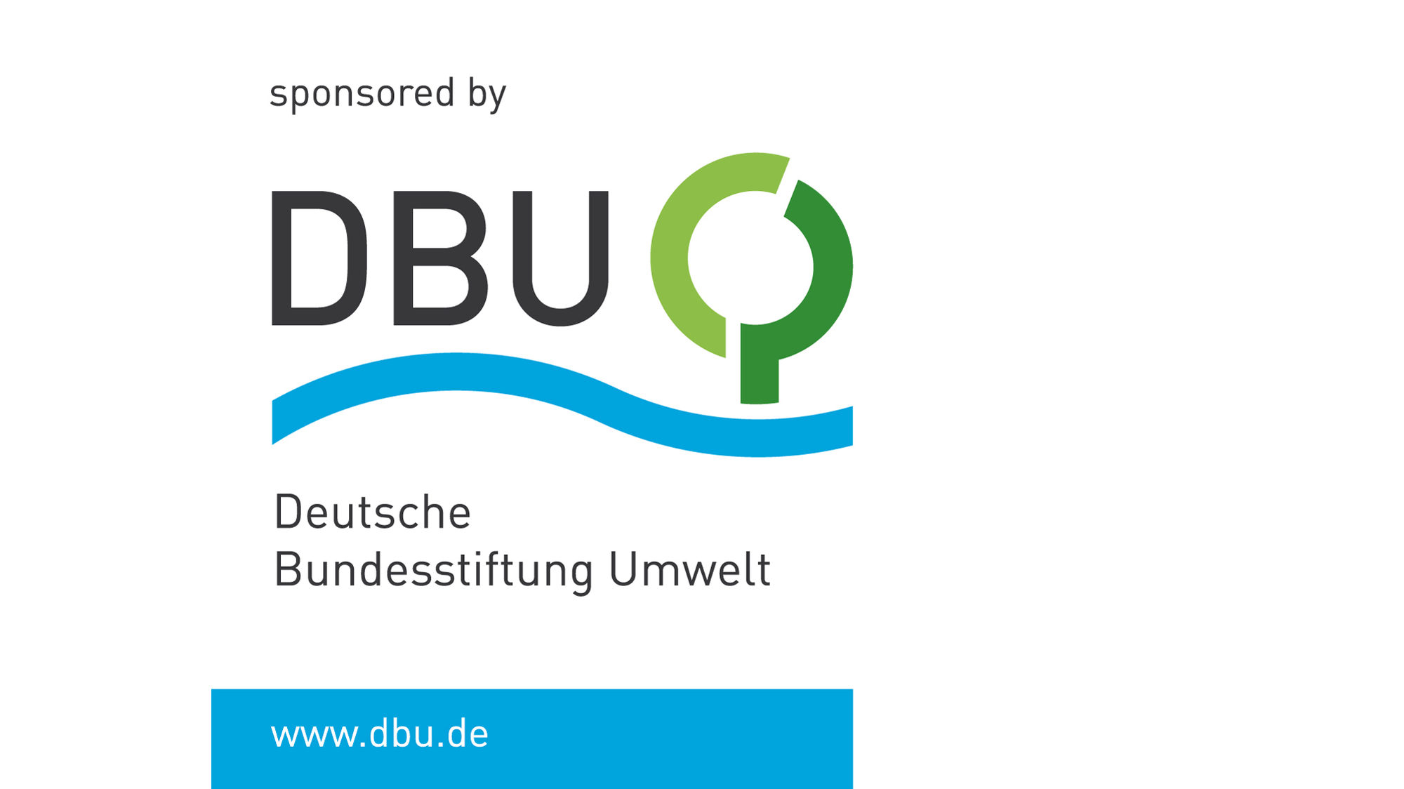 DBU logo and sponsored by