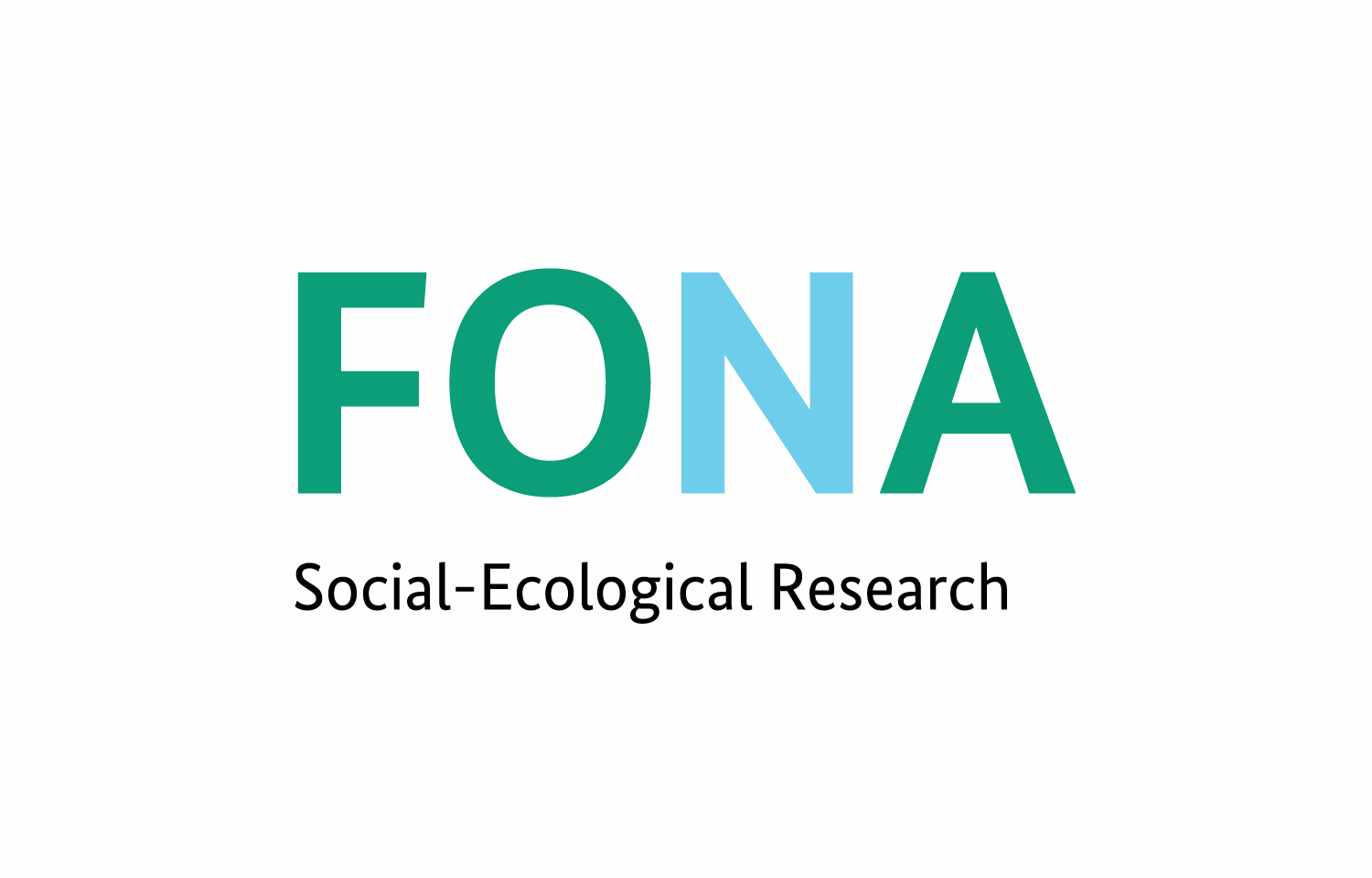 Green and blue coloured letters combine to the word FONA.