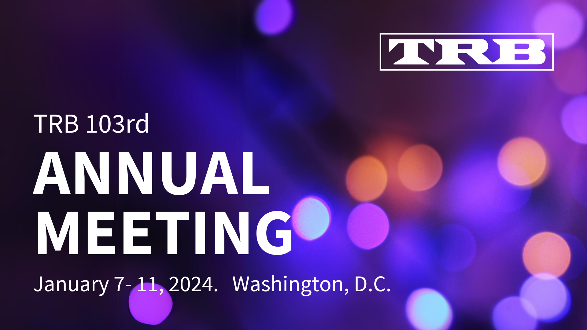 Das Teaser Bild zur TRB 2024