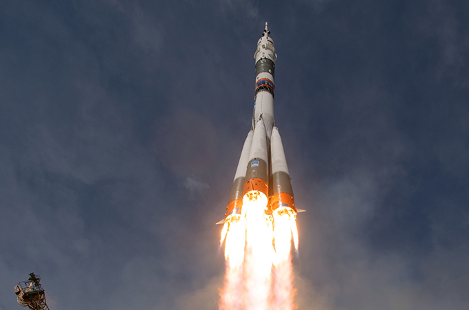 Eine Rakete beim Start. Bild: NASA
