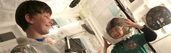 Fantastisch: In Eigenregie haben die Schüler des „Relli Space Club“ ein Modul der ISS nachgebaut. Bild: Relli Space Club
