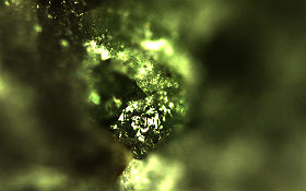 Der rätselhafteste Stein der Welt unterm Mikroskop. 