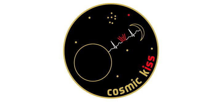 Missionslogo „Cosmic Kiss“. Bild: ESA