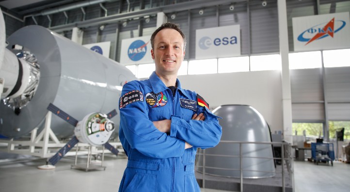 Matthias Maurer im Europäischen Astronautenzentrum der ESA auf dem DLR-Gelände bei Köln. Bild: ESA