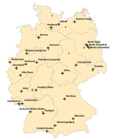 Auf den 27 Verkehrsflughäfen in Deutschland gibt es pro Jahr insgesamt rund 1 Million Starts.
Bild: Statistisches Bundesamt