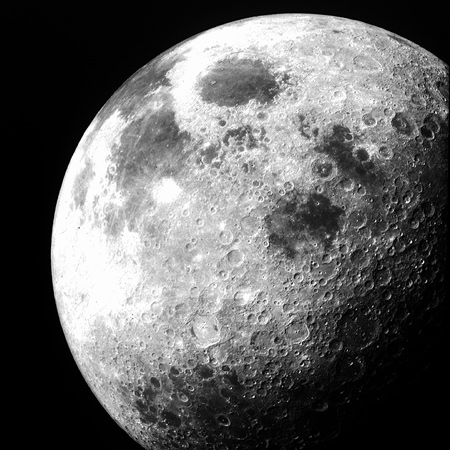 Der Mond, gesehen von den Astronauten der Mission Apollo 12.
Bild: NASA