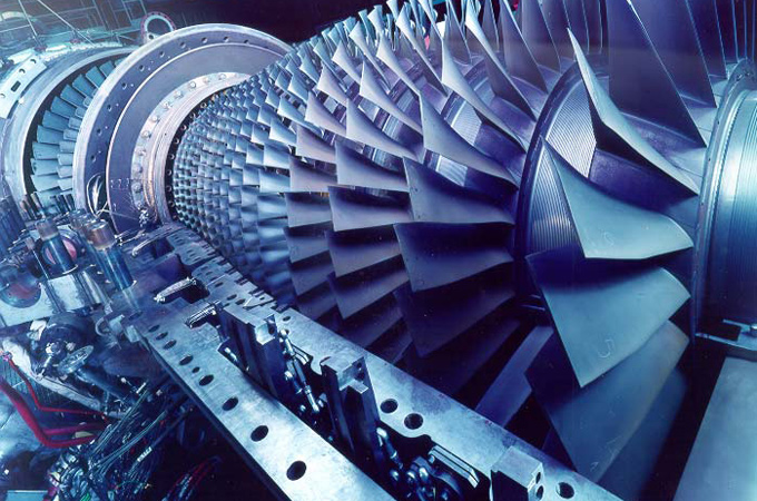Gasturbinen sind mächtige Maschinen. In Kraftwerken treiben sie Generatoren an, die Strom erzeugen. Bild: Siemens
