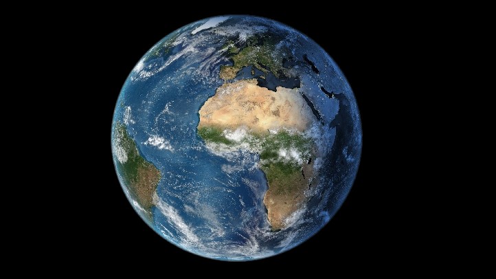 Die Erde gesehen aus dem All. Bild: DLR